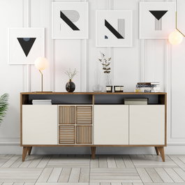 Hanah Home Milan 160 - Nogal y Crema